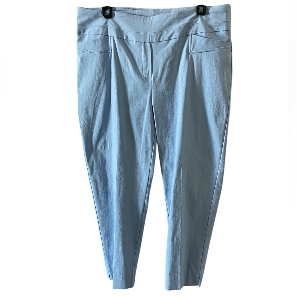 Zac & Rachel Women's Blue Ultimate Fit Stretch Fabric Pull On Pant Sz 14 boxEF